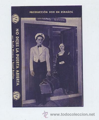 Cine: PROGRAMA DE CINE-TARJETA-NO DEJES LA PUERTA ABIERTA (PC-716) - Foto 1