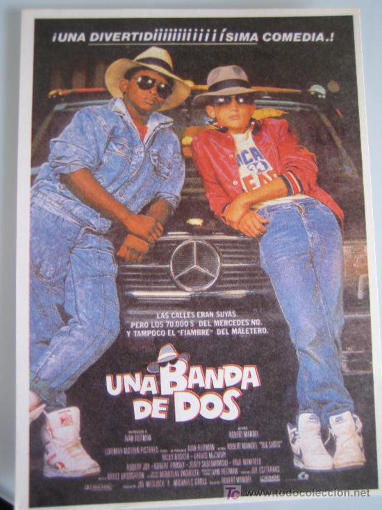  Flyers Publicitaires de films Anciens: Folleto de mano concurso mochila - una banda de dos - lauren films