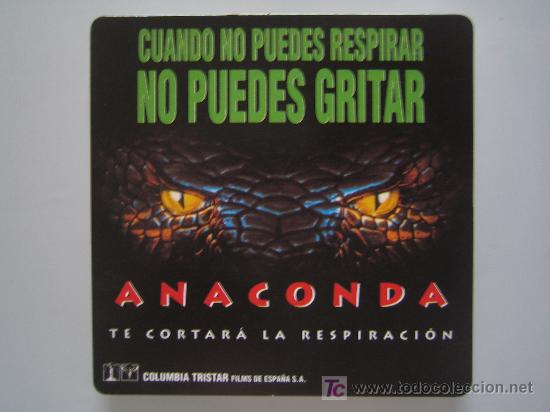 Cinema: Folleto de mano formato posavasos - anaconda