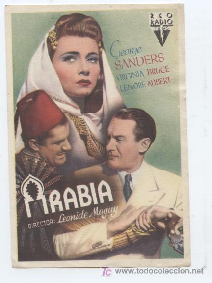 Kino: ARABIA. CON GEORGE SANDERS Y VIRGINIA BRUCE. SIN PUBLICIDAD