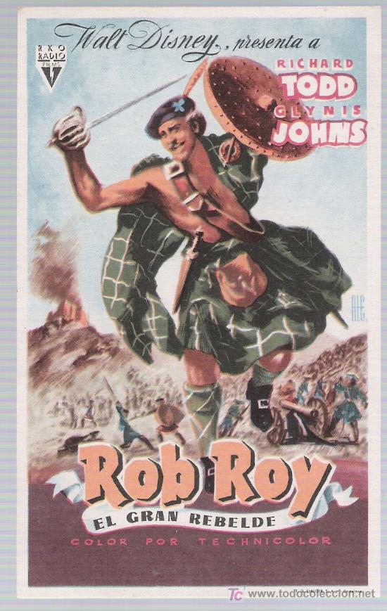 Cine: Rob Roy. Sencillo de RKO Radio. &iexcl;IMPECABLE! - Foto 1