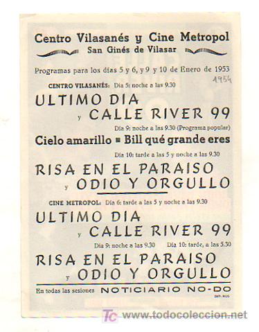 Cine: CALLE RIVER, 99. 1953. - Foto 2
