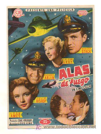 Cine: ALAS DE FUEGO. 1955. - Foto 1