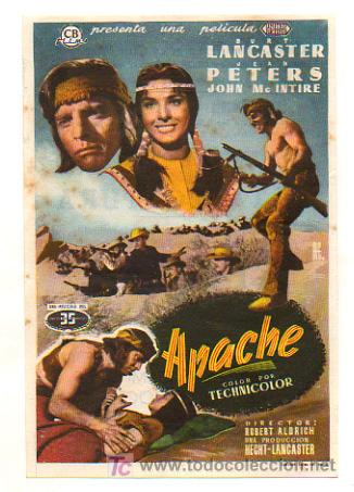 Cine: APACHE. BURT LANCASTER. 1955. - Foto 1