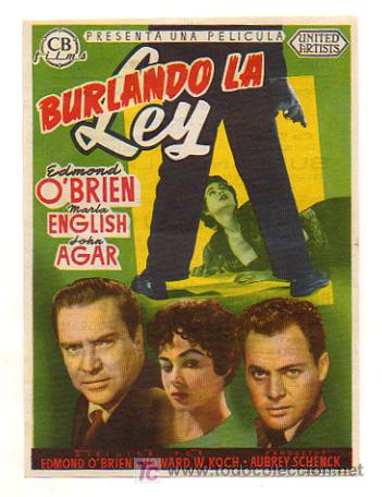 Cine: BURLANDO LA LEY. BURT LANCASTER. 1955. - Foto 1