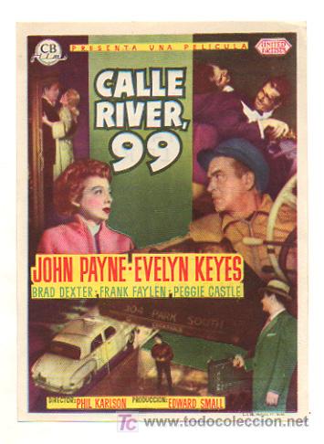 Cine: CALLE RIVER, 99. 1953. - Foto 1