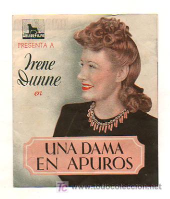 Cine: PROGRAMA DOBLE. 'UNA DAMA EN APUROS'. CINE VICTORIA, CINE ZORRILLA.