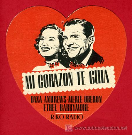 Cine: MI CORAZON TE GUIA  , TROQUELADO,  T59 - Foto 1