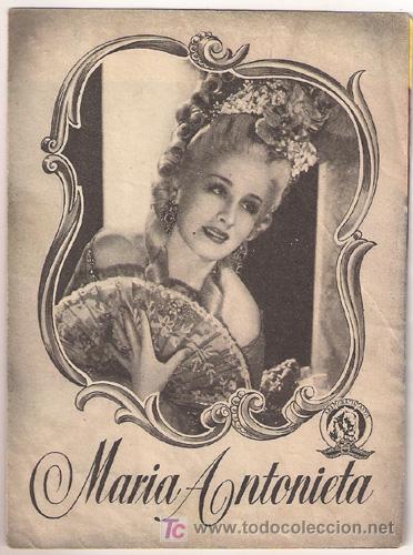 Cine: PR3 MARIA ANTONIETA PROGRAMA DOBLE MGM TYRONE POWER NORMA SHEARER - Foto 1