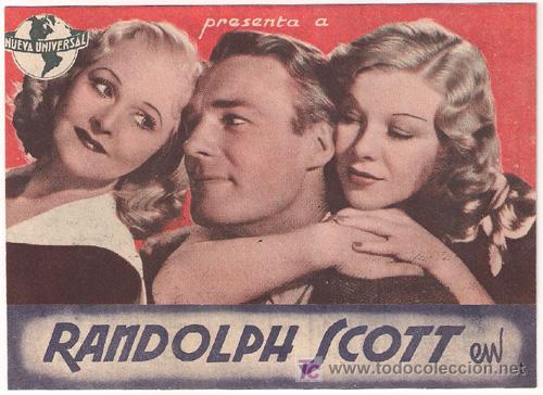 Cine: PR3 CAMINO DE LA FELICIDAD PROGRAMA DOBLE UNIVERSAL RANDOLPH SCOTT - Foto 1