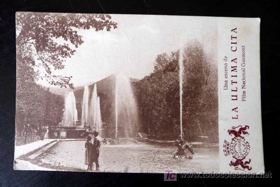 Cine: PROGRAMA DE CINE, TARJETA, ESCENA PELICULA, LA ULTIMA CITA, GAUMONT, 1929, POSTAL