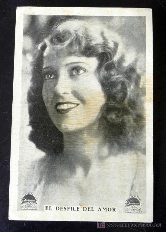 Cine: TARJETA DE CINE, PROGRAMA, EL DESFILE DEL AMOR, PARAMOUNT, SIN PUBLICIDAD