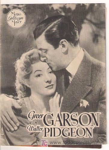 Cine: PR5 DE CORAZON A CORAZON programa doble MGM GREER GARSON WALTER PIDGEON - Foto 1