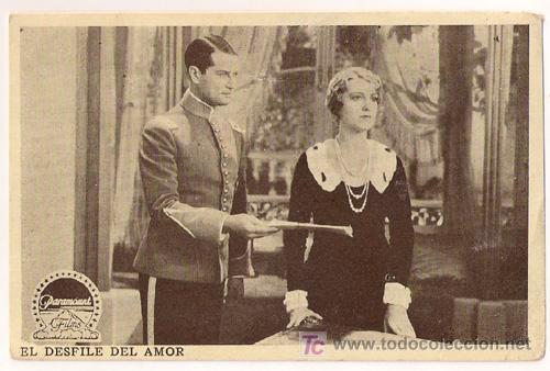 Cine: PR5 EL DESFILE DEL AMOR PROGRAMA TARJETA PARAMOUNT CHEVALIER MACDONALD K - Foto 1