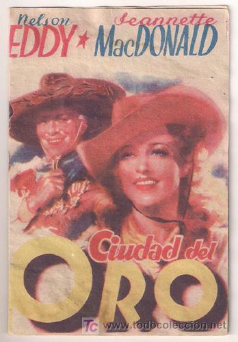 Cine: PR5 CIUDAD DEL ORO PROGRAMA DOBLE MGM JEANETTE MACDONALD NELSON EDDY - Foto 1