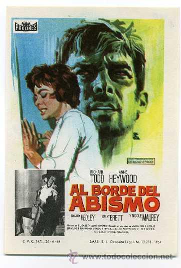 Cine: AL BORDE DEL ABISMO, con Richard Todd - Foto 1