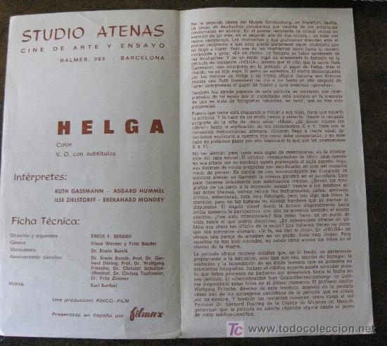 Cine: HELGA. 1968. PROGRAMA DOBLE 22X13 - Foto 2