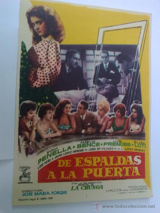 Cine: DE ESPALDAS A LA PUERTA - Foto 1