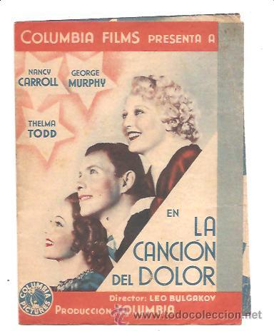 Cine: PROGRAMA LA CANCI&Oacute;N DEL DOLOR - Foto 1