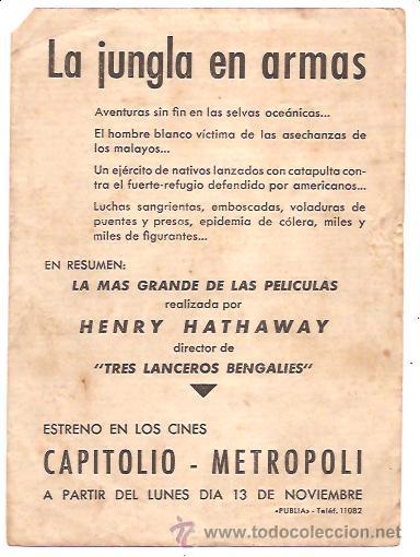 Cine: PROGRAMA LA JUNGLA EN ARMAS - Foto 2