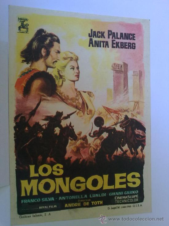 Cine: FOLLETO DE MANO, LOS MONGOLES - Foto 1