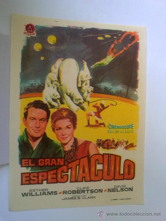 Cine: FOLLETO DE MANO, EL GRAN ESPECTACULO - Foto 1