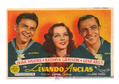 Cine: LEVANDO ANCLAS. CINE METROPOL. 1948. - Foto 1