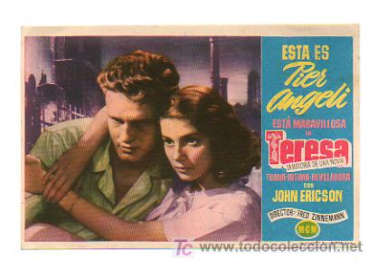 Kino: TERESA, LA HISTORIA DE UNA NOVIA. CINE CENTRO VILASAN&Eacute;S. 1952.
