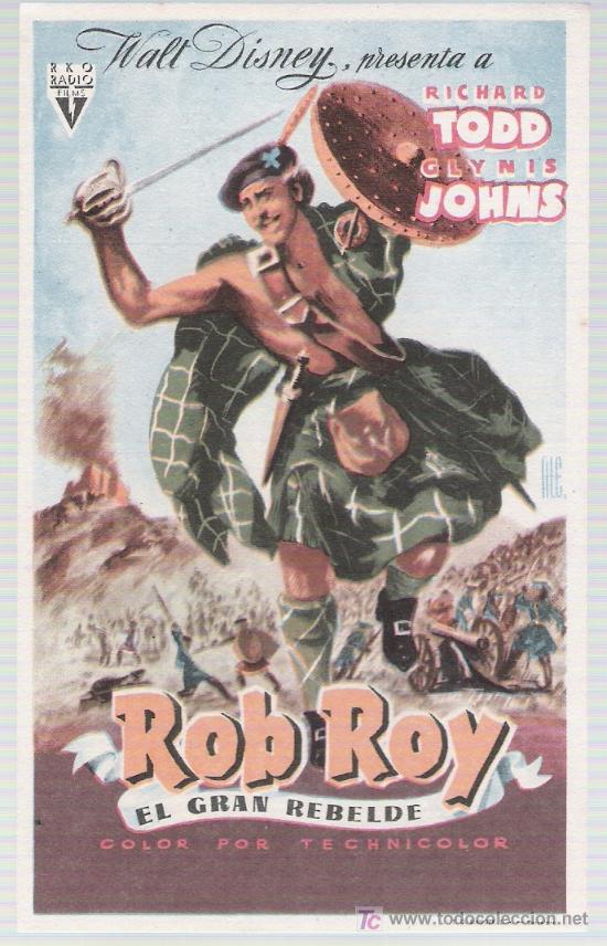 Cine: Rob Roy. Sencillo de RKO Radio. &iexcl;IMPECABLE! - Foto 1