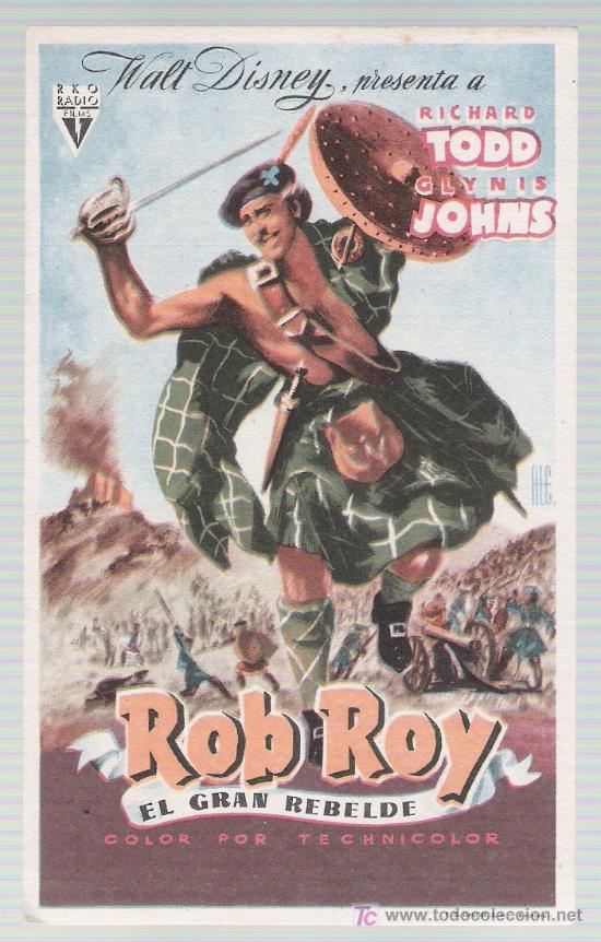 Cine: Rob Roy. Sencillo de RKO Radio. &iexcl;IMPECABLE! - Foto 1