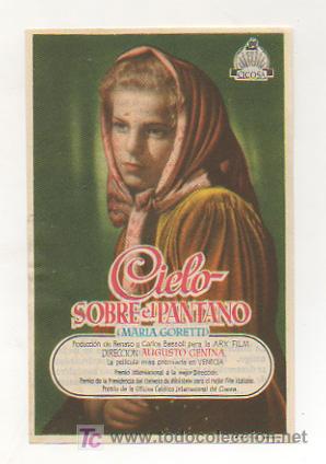 Kino: CIELO SOBRE EL PANTANO. CINE CASAL POPULAR. 1952.