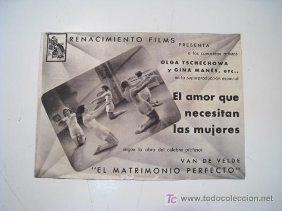 Cine: EL AMOR QUE NECESITAN LAS MUJERES - PROGRAMA CINE DOBLE - Foto 1