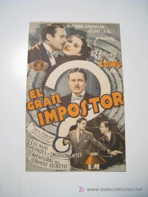 Cine: EL GRAN IMPOSTOR - PROGRAMA CINE DOBLE - Foto 1