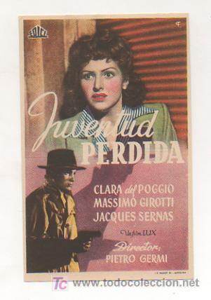 Cine: JUVENTUD PERDIDA. CINE CASAL POPULAR. 1951. - Foto 1