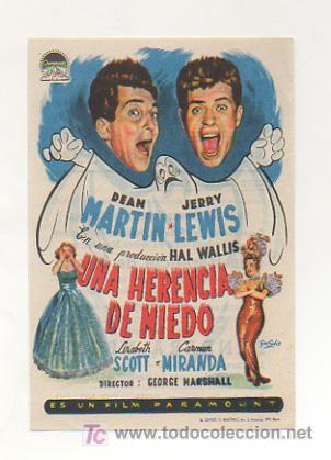 Kino: UNA HERENCIA DE MIEDO. CINE METROPOL. 1954.