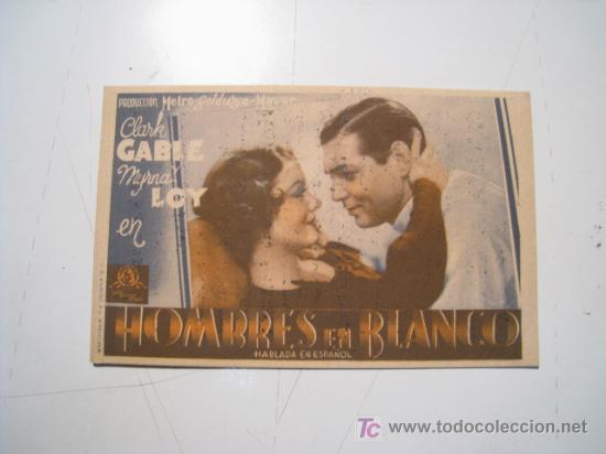 Cine: HOMBRES EN BLANCO - PROGRAMA CINE SIMPLE - Foto 1