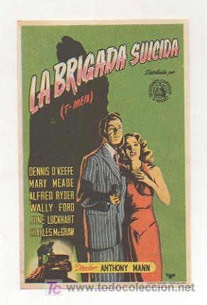 Cine: LA BRIGADA SUICIDA. CINE CASAL POPULAR. 1951.