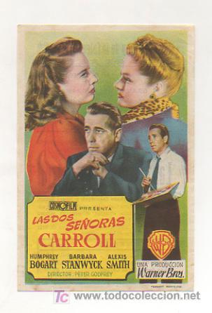Kino: LAS DOS SE&Ntilde;ORAS CARROLL. CINE CASAL POPULAR. 1951.
