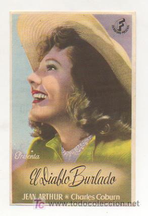 Kino: EL DIBLO BURLADO. CINE AMISTAD. CINE METR&Oacute;POLI. CINE CAPITOL. 1945.