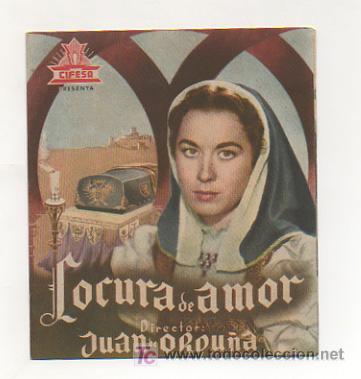 Cine: LOCURA DE AMOR. CINE METROPOL. 1948. (PROGRAMA DOBLE). - Foto 1