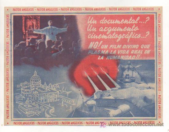 Cine: PASTOR ANGELICUS. CINE METROPOLI. 1944. (PROGRAMA DOBLE). - Foto 2
