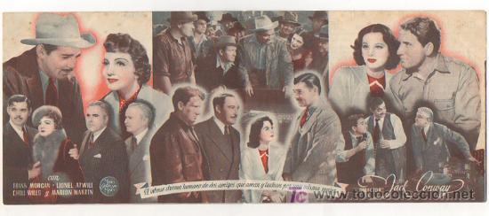 Cine: FRUTO DORADO. CINE METROPOLI. 1944. (PROGRAMA DOBLE). - Foto 2