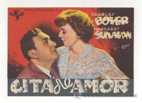 Cine: CITA DE AMOR. CINE METR&Oacute;POLI. 1944. (PROGRAMA DOBLE) - Foto 1