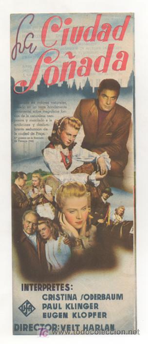 Cine: LA CIUDAD SO&Ntilde;ADA. CINE METR&Oacute;POLI. 1944.  (PROGRAMA DOBLE)