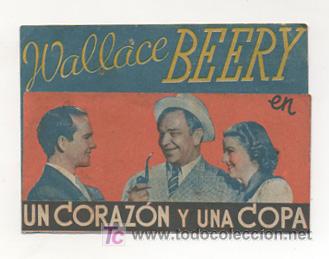 Cine: UN CORAZ&Oacute;N Y UNA COPA. CINE METROPOLI. 1940. (PROGRAMA DOBLE)