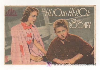 Cine: EL HIJO DEL H&Eacute;ROE. CINE METR&Oacute;POLI. 1941. - Foto 1