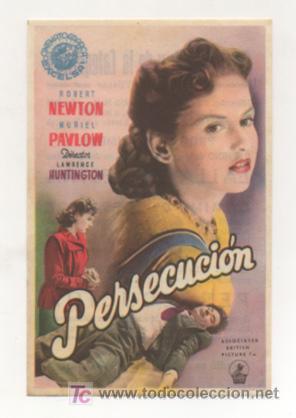 Cine: PERSECUCI&Oacute;N. CINE CASAL POPULAR. 1950. - Foto 1