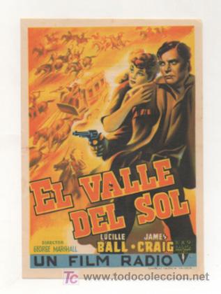 Cine: EL VALLE DEL SOL. CINE CENTRO VILASAN&Eacute;S. 1945. - Foto 1