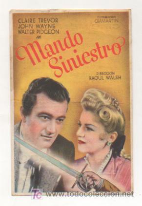 Kino: MANDO SINIESTRO. CINE METR&Oacute;POLI. 1943.