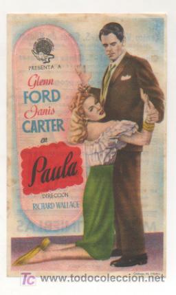 Cine: PAULA. CINE CENTRO VILASAN&Eacute;S. 1949. - Foto 1